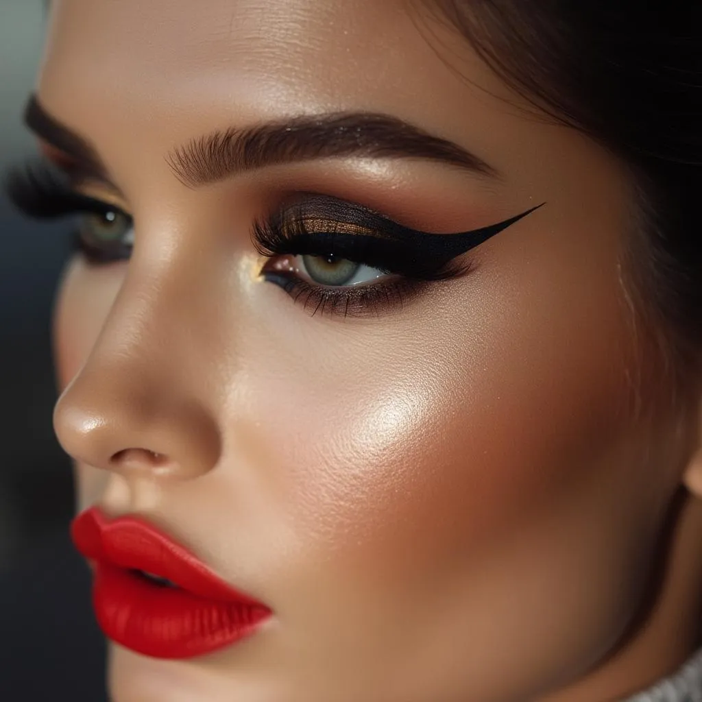 Trucco glamour per servizio fotografico