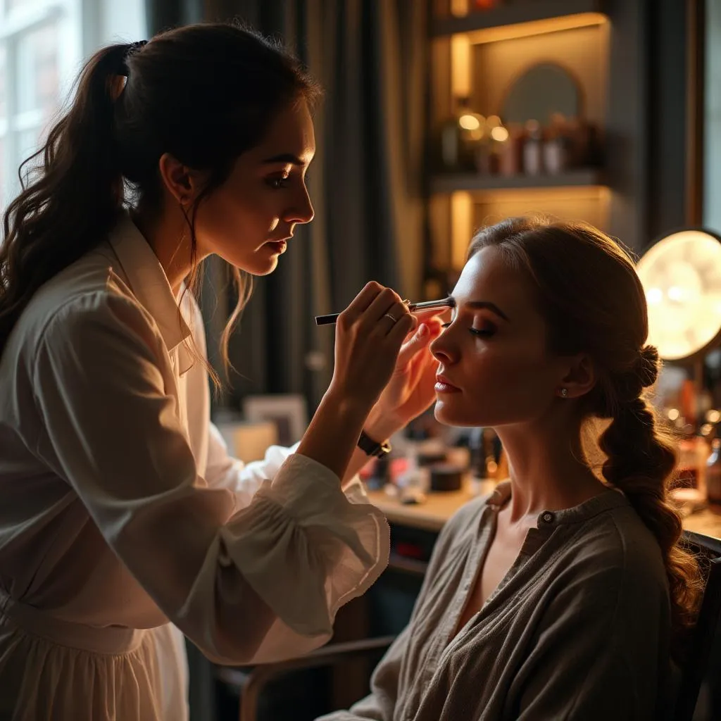 Applicazione del trucco professionale